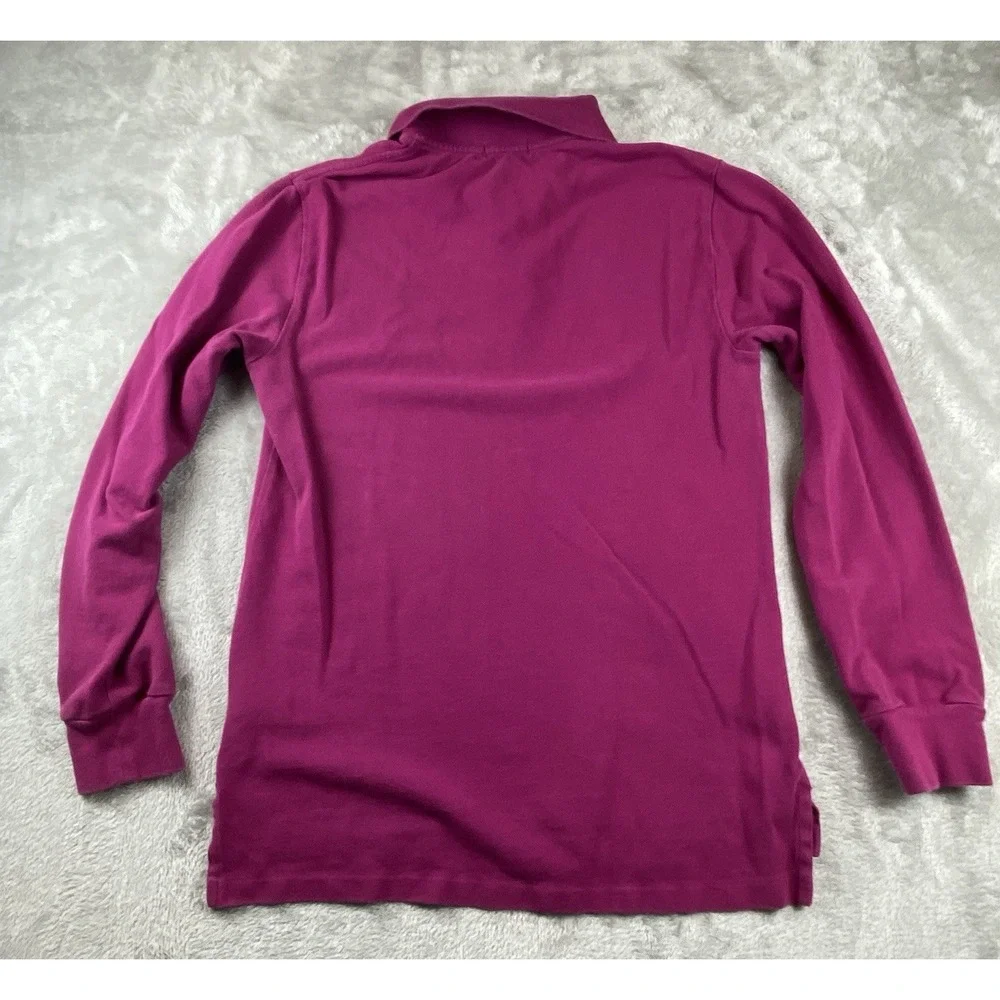 Polo Ralph Lauren long Sleeve polo Kids Girls Fuchsia Top L‎ (14-16)